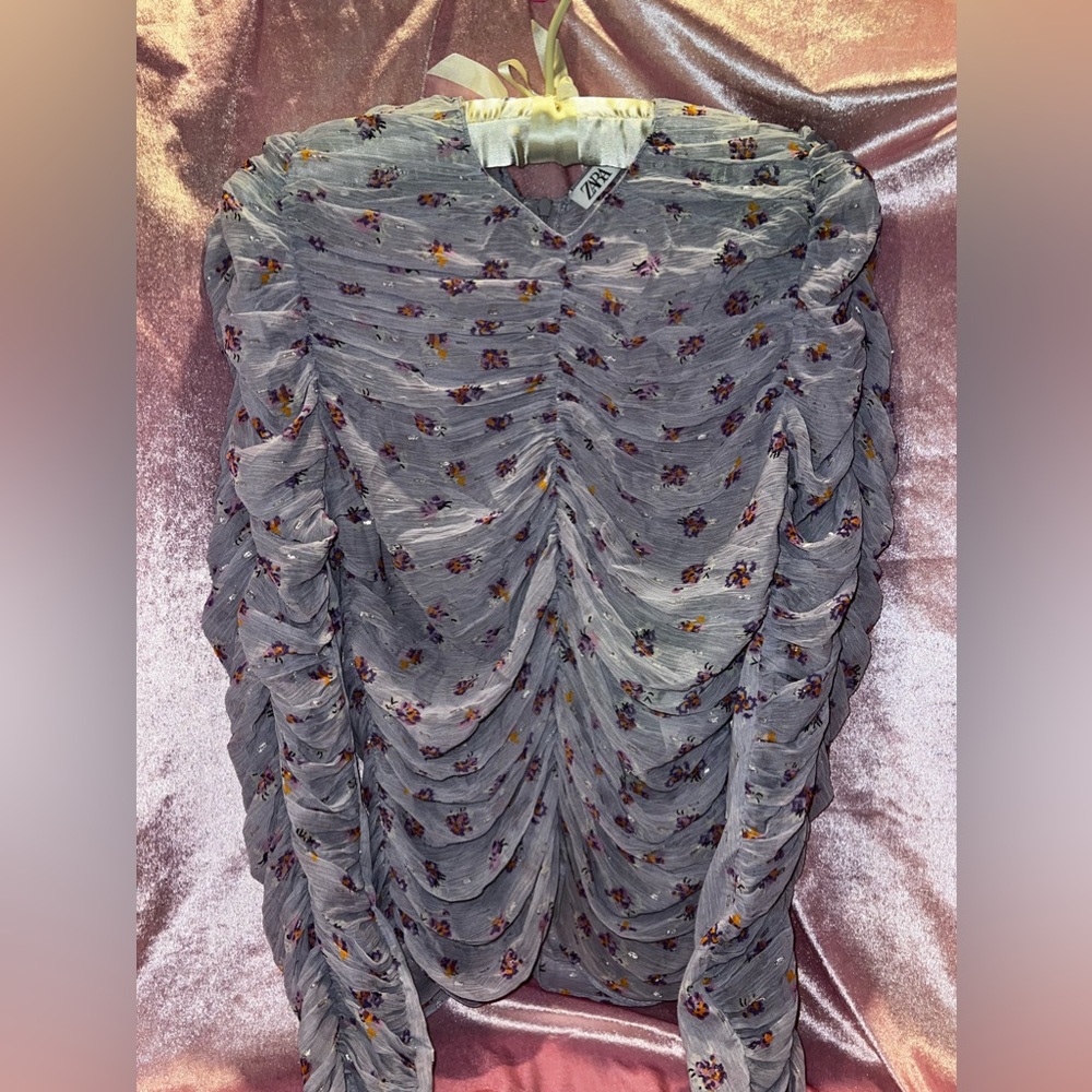 Zara- rouched blouse
